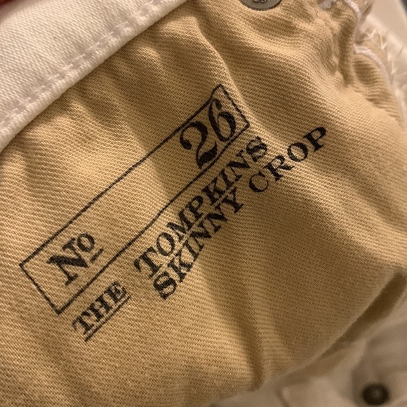 Polo Ralph Lauren Tompkins Skinny Crop White Jean raw size 26 nautical summer - Picture 7 of 16